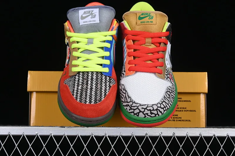 All categories Nk SB Dunk series Nk SB Dunk Low low-top sneakers Nk SB Dunk Low "What The Dunk" Pop art mix and match SB low-top casual sports skateboard shoes 318403-141